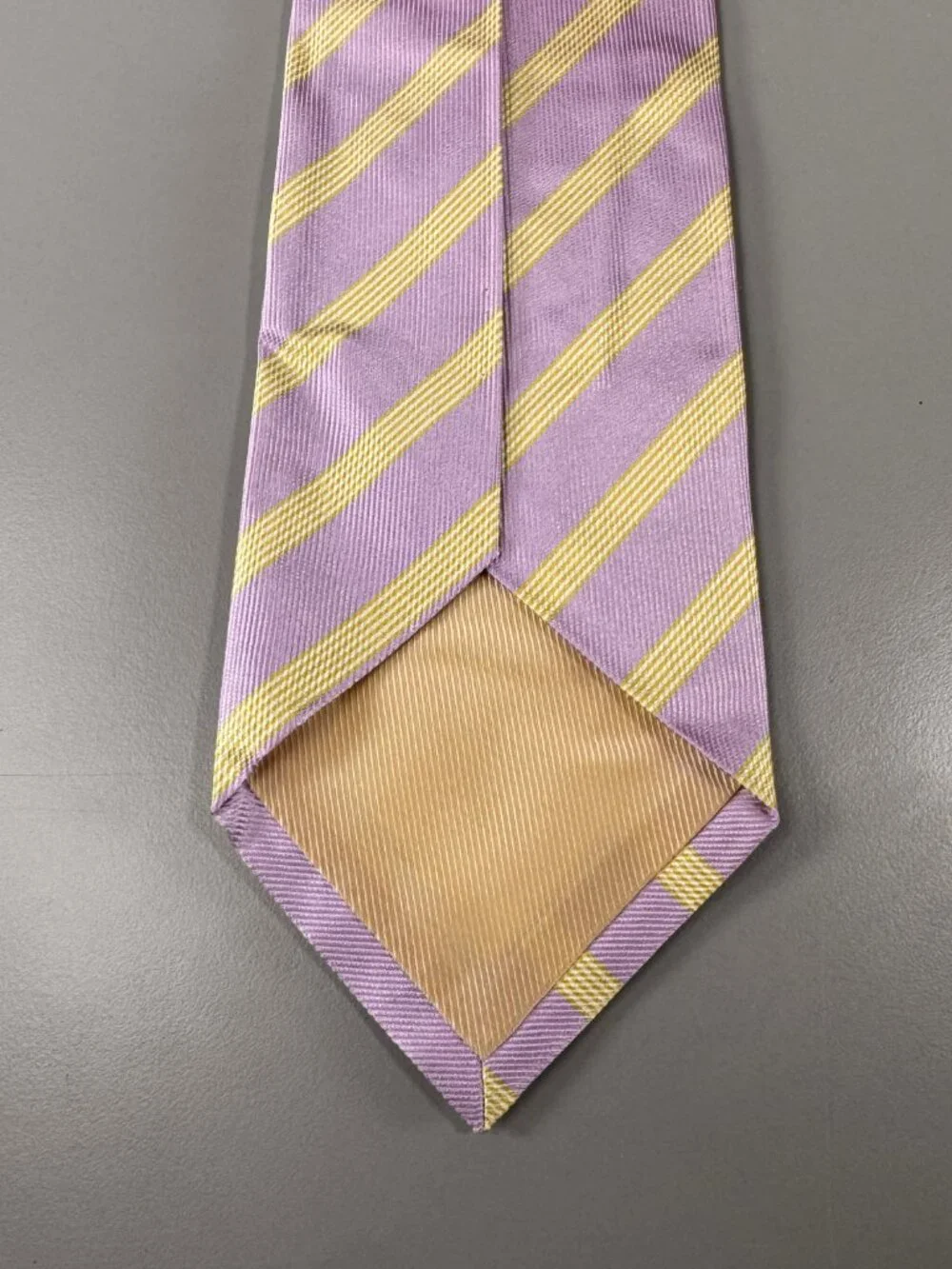 Luigi Borrelli Napoli Lavender & Lime 100% Silk Made in Italy EUC